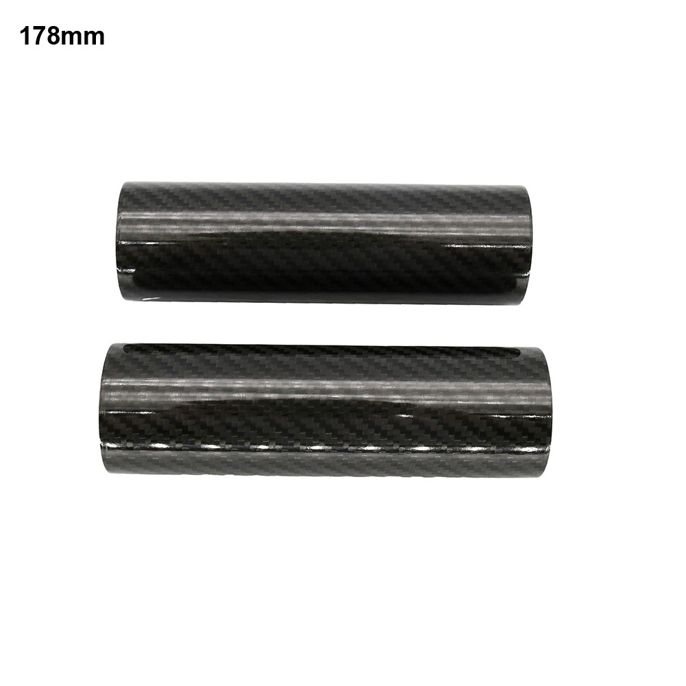 JINGT 2PCS Protective Carbon Fiber Fork Guards for Motorcycles and Dirt Bikes Length 172mm